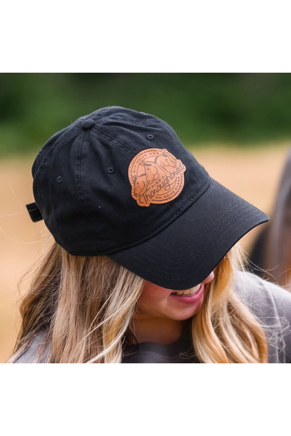 Ride A Thoroughbred - Barn Hat-Black