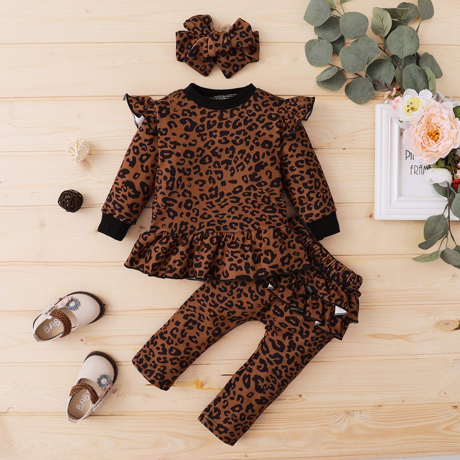 Girl Clothes Leopard Print Baby Pants Daqian Baby Girls Clothes