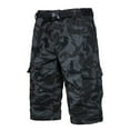 thumbnail image 1 of Daqian Big Mens Shorts Men's Camouflage Work Shorts Mid-waist Multi-pocket Five-piece Pants Casual Pants Sports Pants Shorts Pants Mens Shorts Black 6(L), 1 of 5