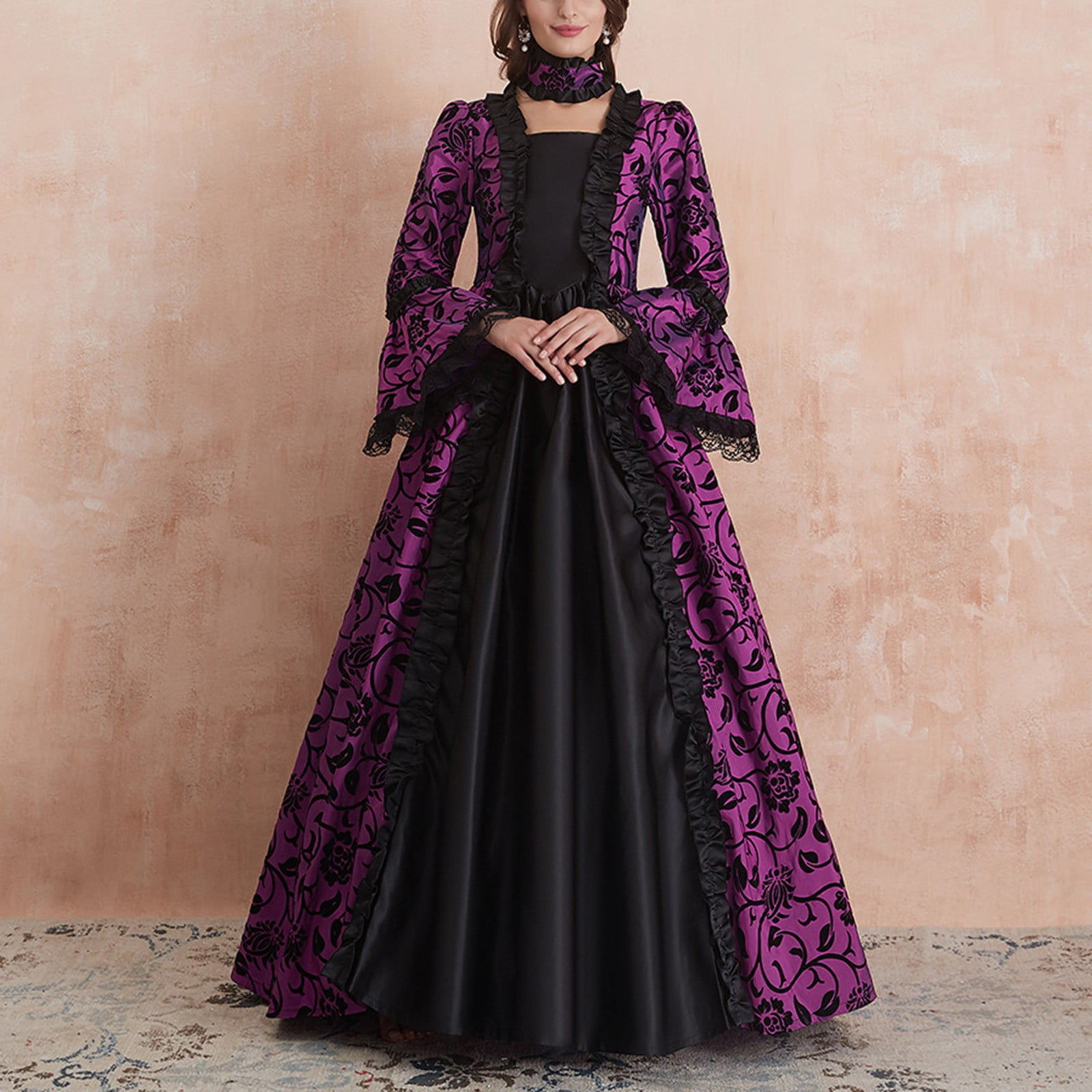 Purple Color Designer Georgette Slit Anarkali Dresses Engagement Ceremony  Wear Heavy Embroidery Handmade Salwar Suits - Suithouse - 4186476