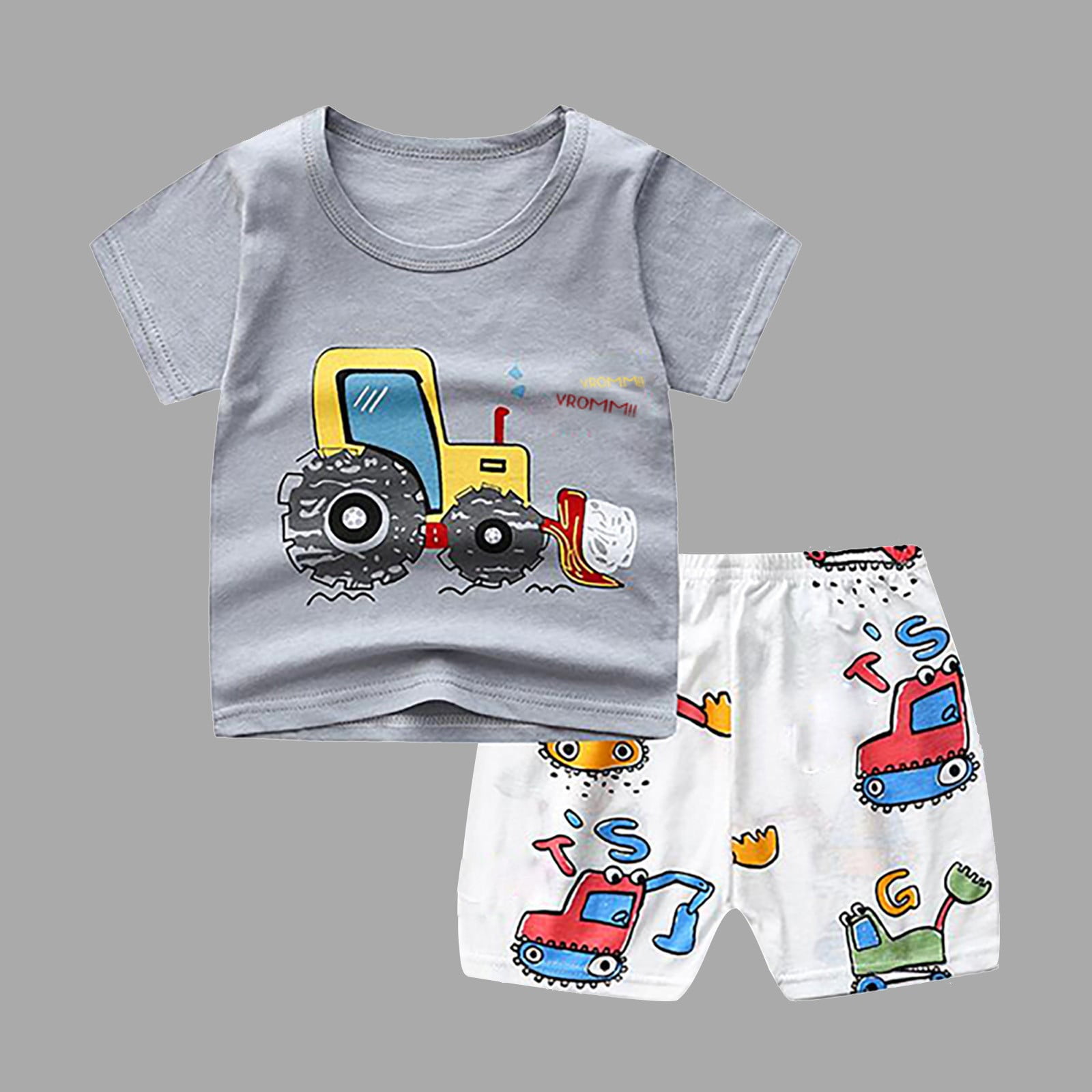 Daqian Toddler Boys Clothes Clearance Toddler Boys Cartoon Print
