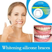 Daqian Upper and Lower Teeth Braces, Protective Teeth Braces, Night Protective Teeth Braces, Sleep Grinding Teeth Protective Sleeves Dental Floss Dentist Set for Adults