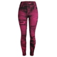 thumbnail image 1 of Daqian Womens Plus Size Pants Clearance Women's Jeans Bottom Pants Coloured Hip-up Super Bomb Slim Nine-minute Pants Womens Pants Clearance Hot Pink S(S), 1 of 4