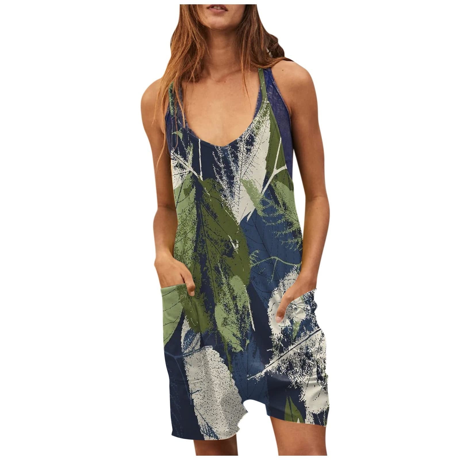 Daqian Womens Plus Size Shorts Clearance Women's Scoop Solid Neck