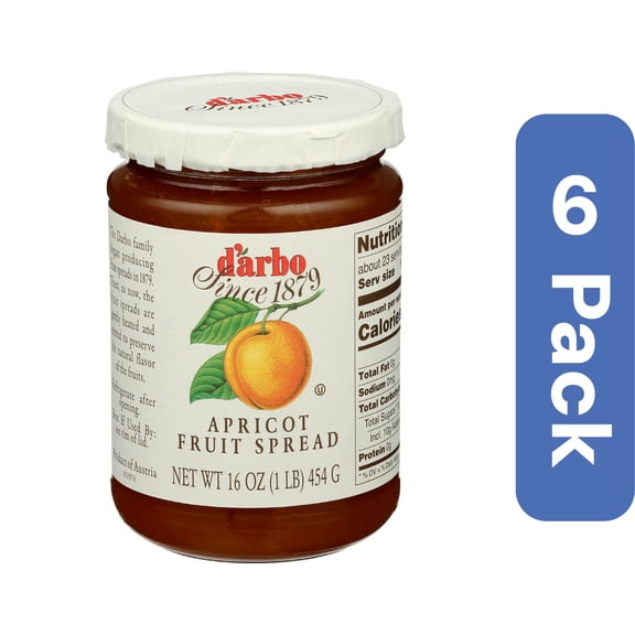 Darbo Apricot Rose Fruit Spread 16 oz (Pack of 6)