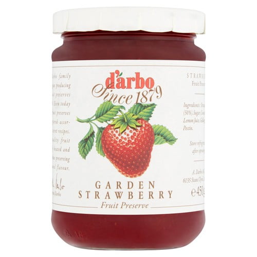 Darbo Strawberry Jam 450g, British Import (Pack of 2)