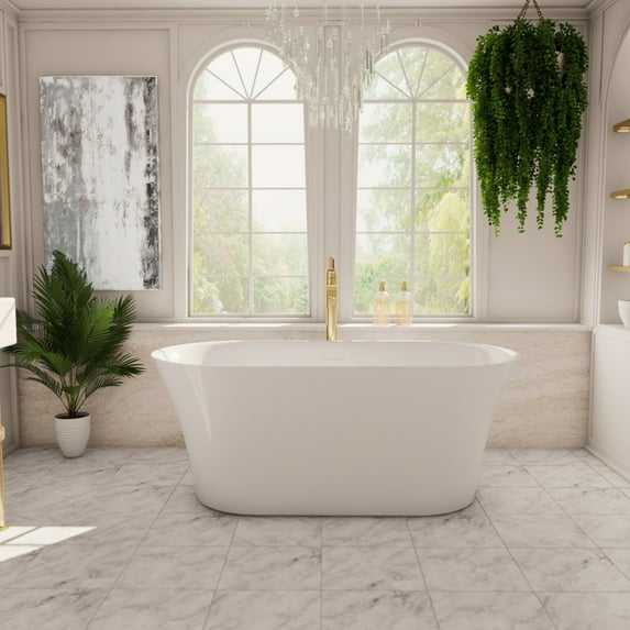 Darby 59 Inch Freestanding Double End Tub