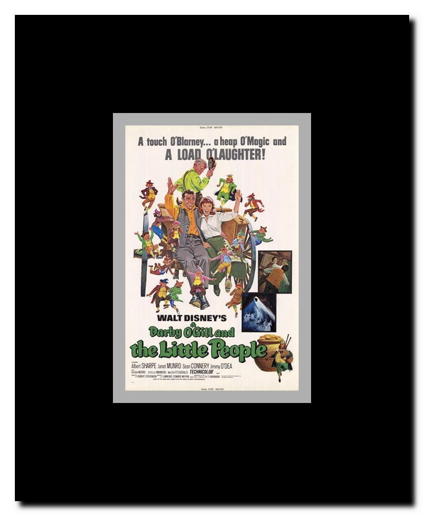 Darby Ogill and Little People Framed Movie Poster
