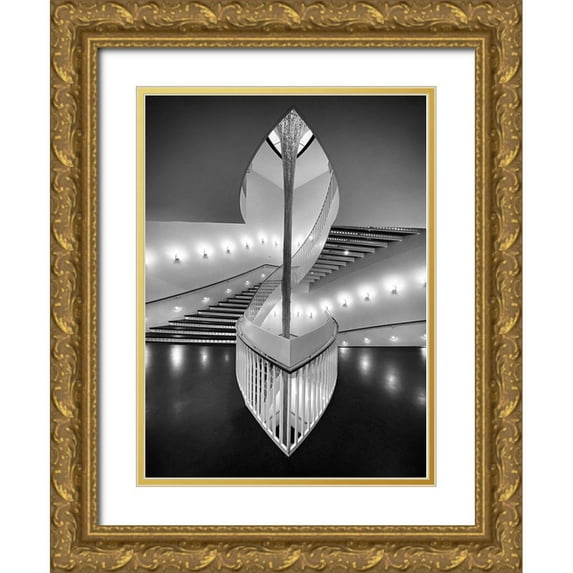 Darby, Rob 14x18 Gold Ornate Wood Framed with Double Matting Museum Art Print Titled - Contemporary Art Museum - Chicago