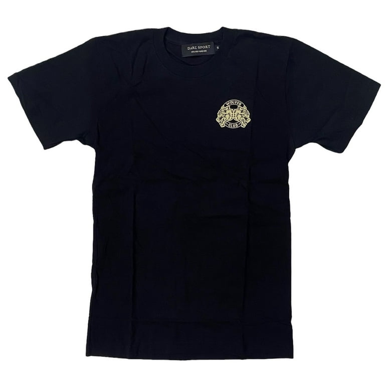 Darc Sport Men's The Wolves Forever Bodybuilding Club Premium Tee T-Shirt  (Small, Black)