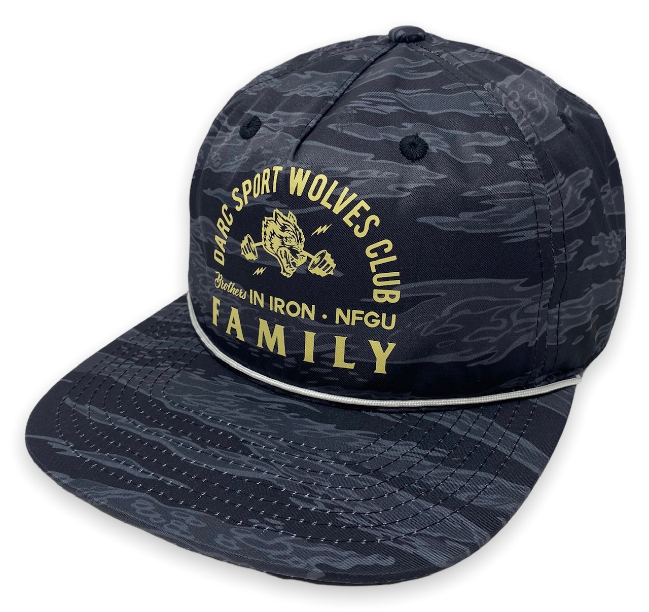 Darc Sport Men's Wolves Club Brothers In Iron NFGU Strapback Hat Cap -  Black Camo