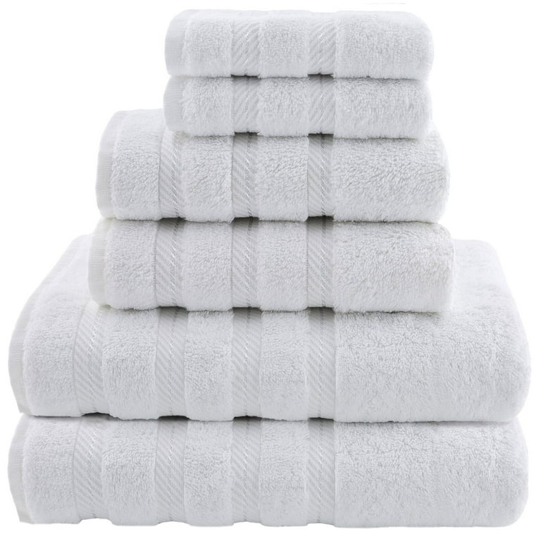 Darcelle 6 Piece Turkish Cotton Towel Set Charlton Home Color: Bright White