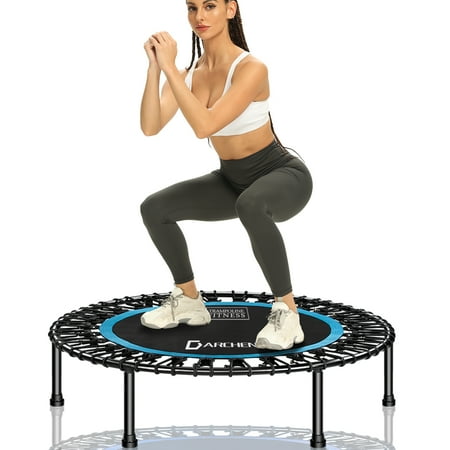 Darchen 450 lbs Mini Trampoline for Adults, Indoor Small Rebounder Exercise Trampoline for Workout Fitness for Quiet and Safely Cushioned Bounce, 40 Inch