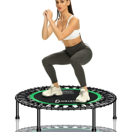 Darchen 450 lbs Mini Trampoline for Adults, Indoor Small Rebounder Exercise Trampoline for Workout Fitness for Quiet and Safely Cushioned Bounce, [40 Inch]