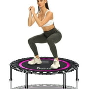 Darchen 450 lbs Mini Trampoline for Adults, Indoor Small Rebounder Exercise Trampoline for Workout Fitness for Quiet and Safely Cushioned Bounce, 40 Inch