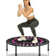 Darchen 450 lbs Mini Trampoline for Adults, Indoor Small Rebounder Exercise Trampoline for Workout Fitness for Quiet and Safely Cushioned Bounce, 40 Inch