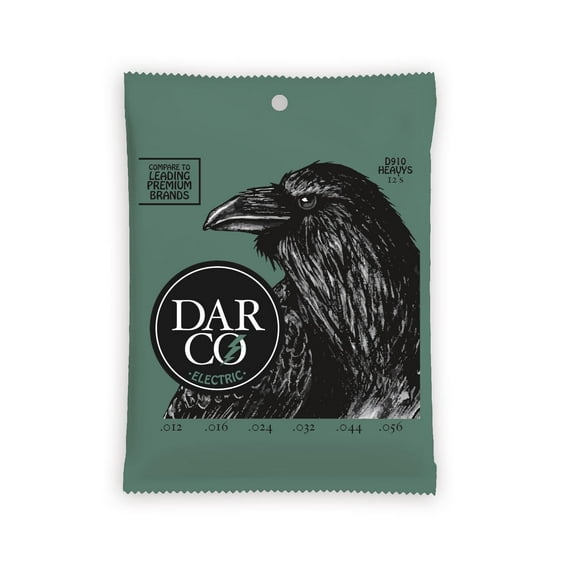 Darco D910 Nickel Wound Electric Guitar Strings, Heavys - 12's, 12-56