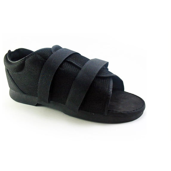 Darco International Post-Op Foot Brace Recovery Shoe, Easy Hook and Loop Closure, Medium, Black, 1 Ct