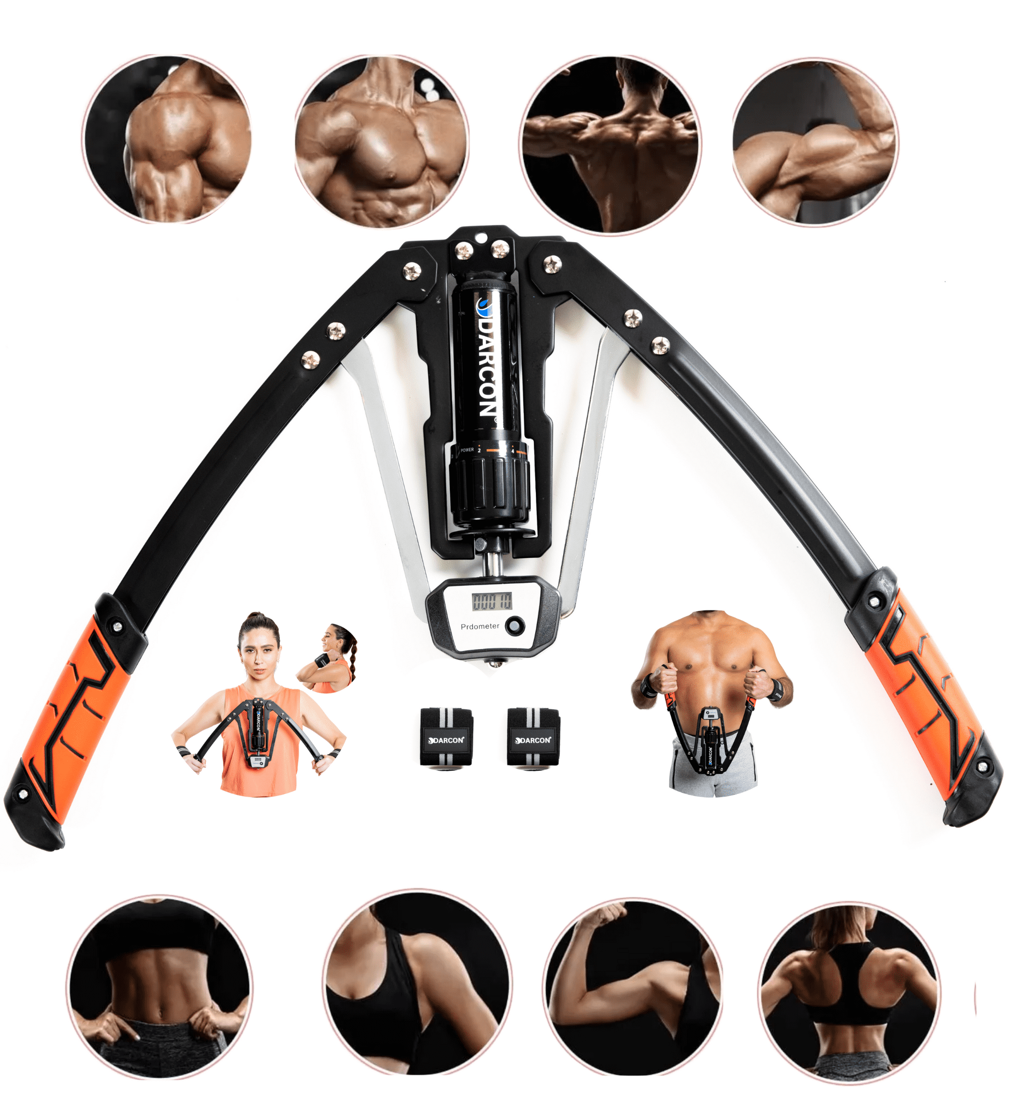 Darcon Adjustable Arm Exercise Machine - Power Twister 44-440 lbs Home ...