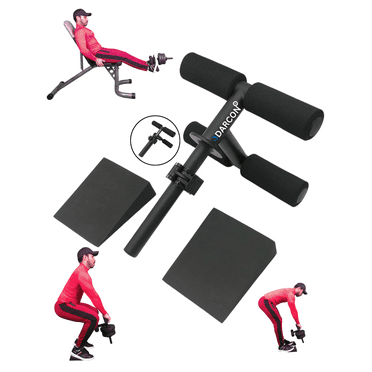 Darcon Tibia Dorsi Calf Machine - Leg Calf Raise Machine, 1" Black, 150 lb Capacity