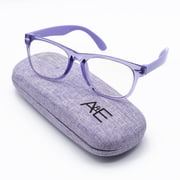 Ava & Ethan Blue Light Glasses for Kids, Blue Light Blocking for Computer/Gaming Transparent Purple Ages 3-12