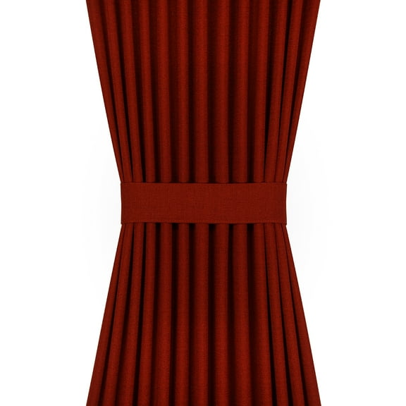 Darcy Solid Modern French Door Panel Curtain, 54" x 40" French Door Panel, Marsala