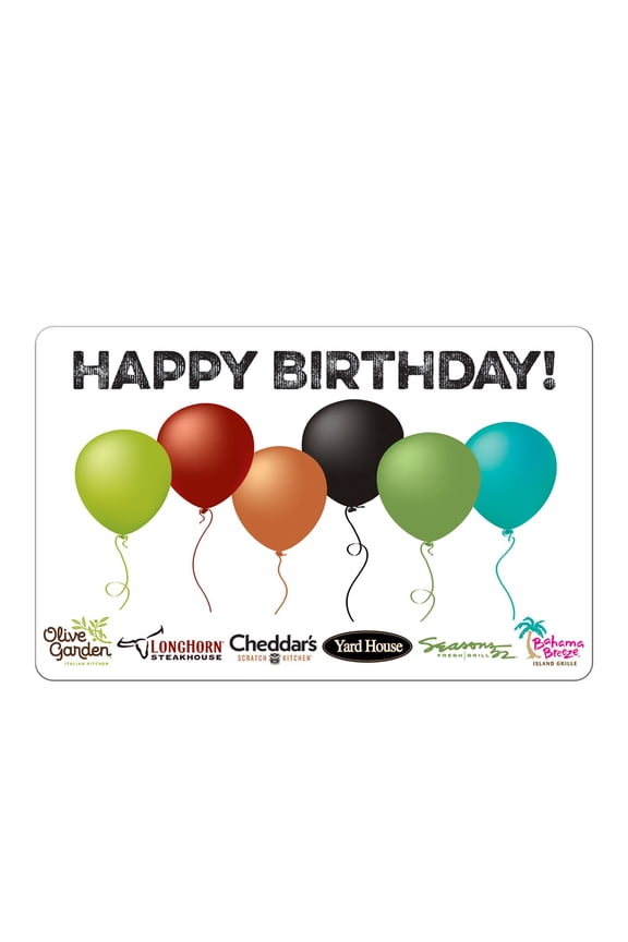 -Happy Birthday $25 Gift Card