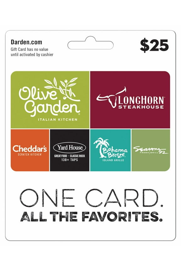 Restaurants $25 Gift Card