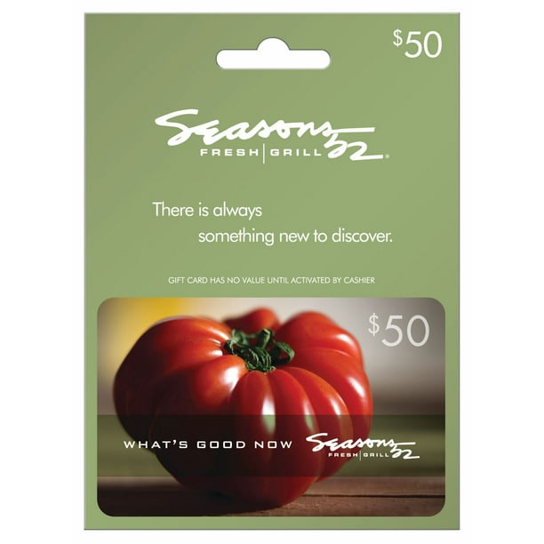 Darden Seasons 52 $50 Gift Card Walmart Business Supplies