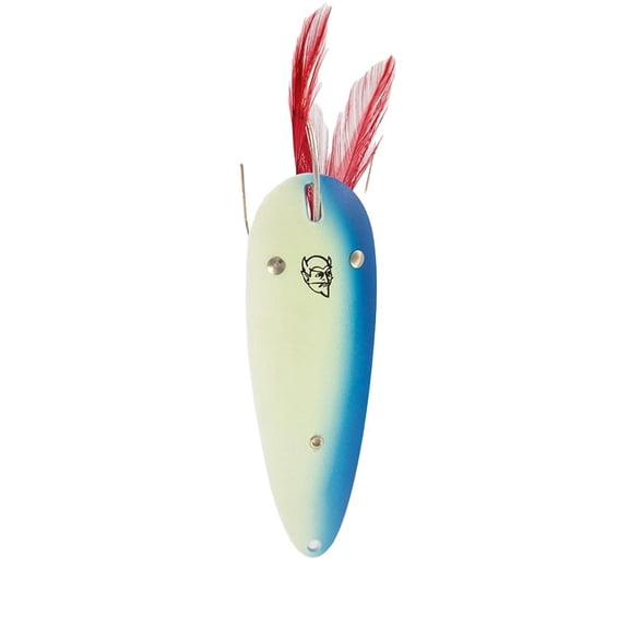 Dardevle 15-303 Dardevlet (Weedless) - Glo Blue 3/4 oz. - 2 7/8" x 13/16"