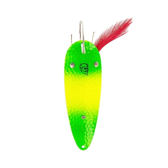 Dardevle 15-306 Dardevlet (Weedless) - Fluorescent Green Chartreuse 3/4 oz. - 2 7/8" x 1 3/16"