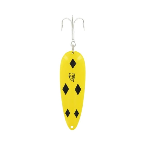 Dardevle 153 Dardevlet - Yellow w/Black Diamonds 3/4 oz. - 2 7/8" x 1 3/16"
