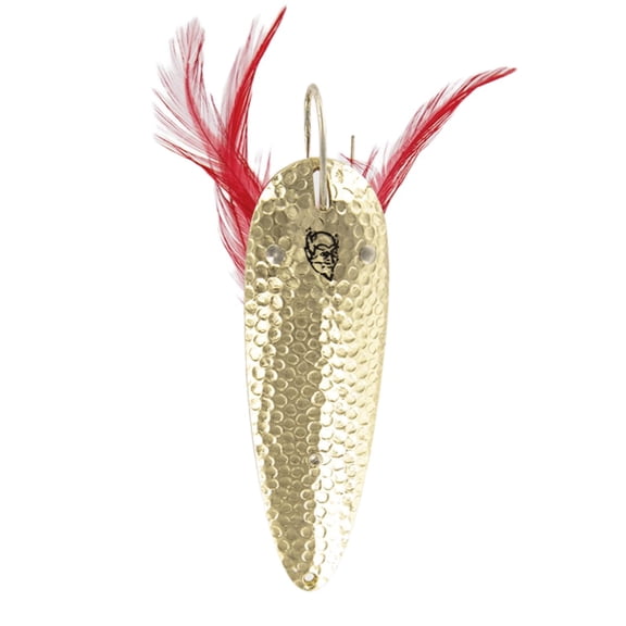 Dardevle 1563 Dardevlet (Weedless) - Hammered Brass 3/4 oz. - 2 7/8" x 1 3/16"