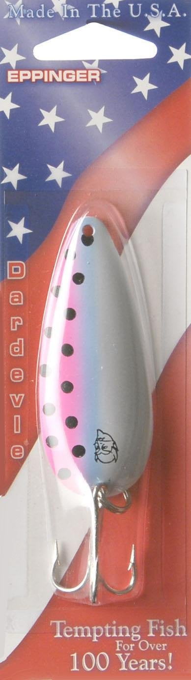 Dardevle Fishing Spoons - 3/4 Oz Nickel Back Lures, American Made