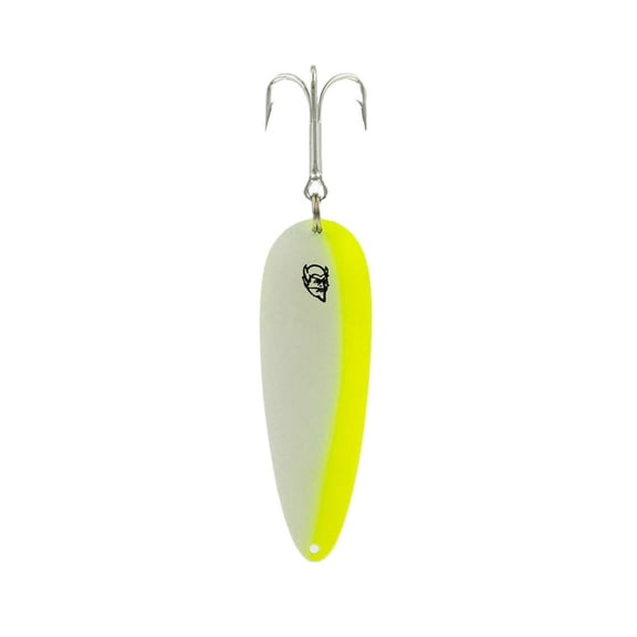 Dardevle 302-Glow Yellow Nickel Back Fishing Lure, 1 oz, Outdoor Fishing Accessories