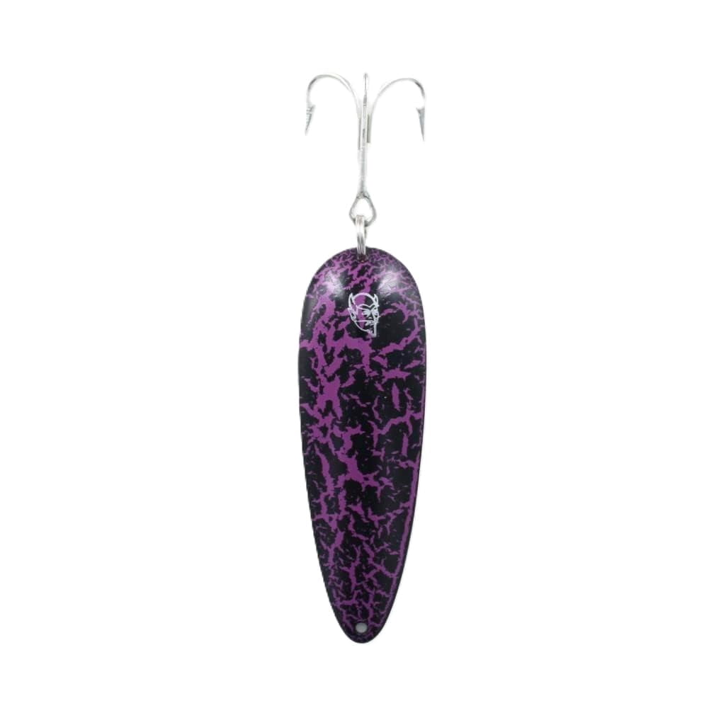 Dardevle 521-Purple Crackle Nickel Back Fishing Lure, 1 oz, Outdoor Fishing Accessories