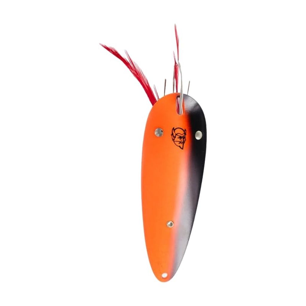 Dardevle Imp Weedless 77-Jack O Lantern Nickel Back Fishing Lures, 2/5 oz, Outdoor Fishing Accessories