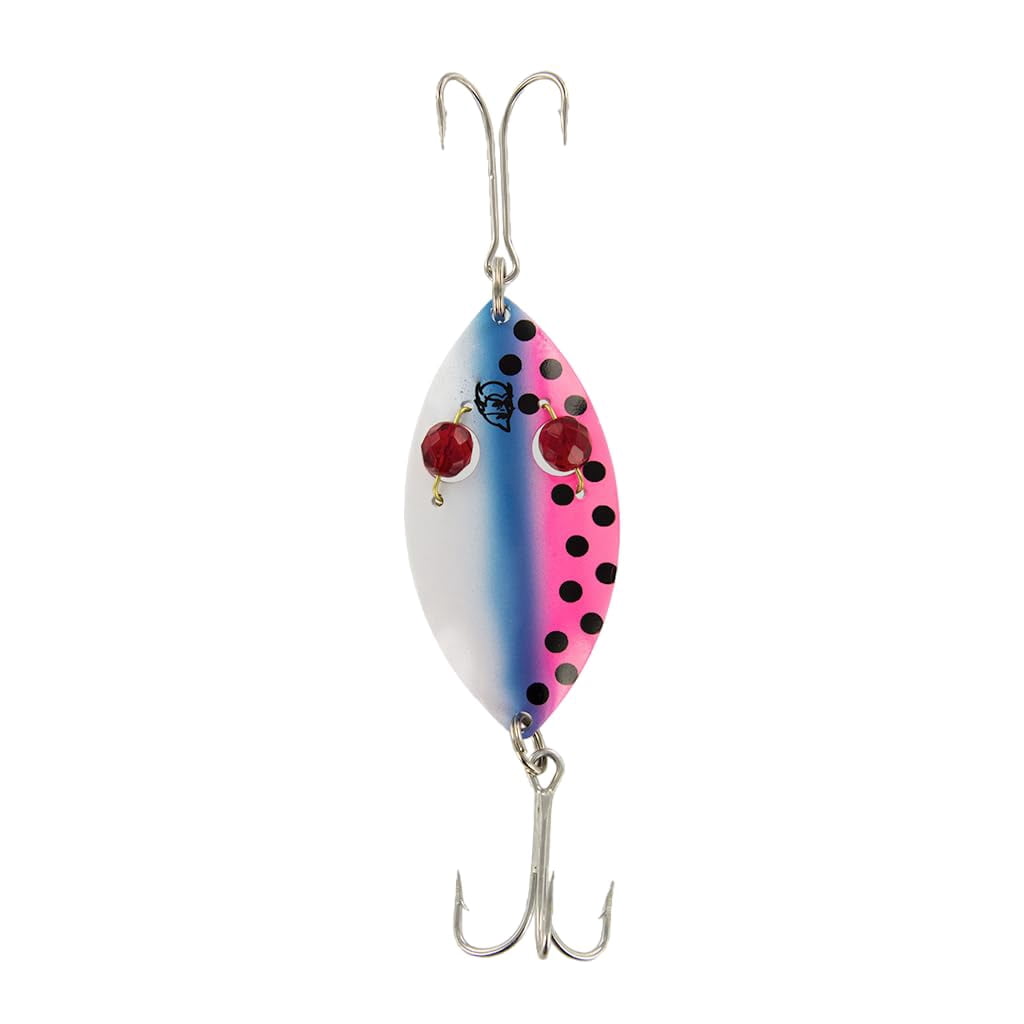 collectible fishing lures for sale dardevle Dardevle Red Eye Wiggler Nickel Back Fishing Lure, 1 Oz, Outdoor Fishing  Accessories, Rainbow Trout