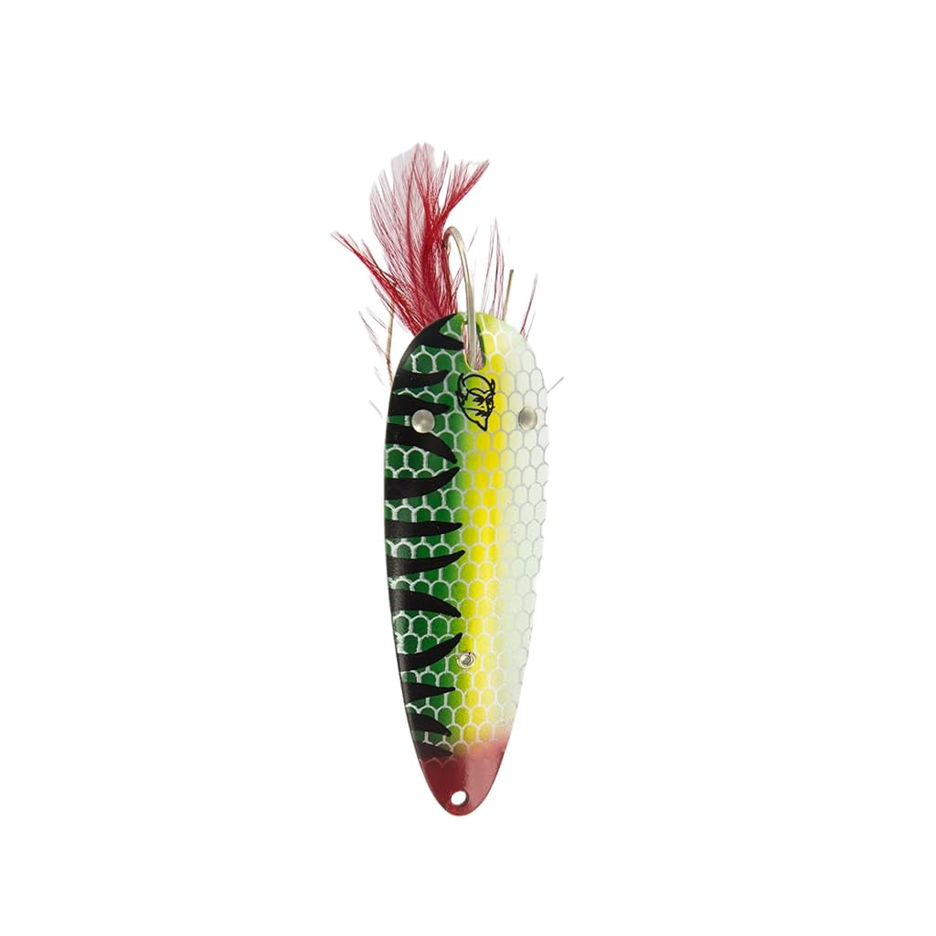 Dardevle Weedless 59-Black Perch Brass Back Fishing Lure, 3/4 oz, Outdoor Fishing Accessories
