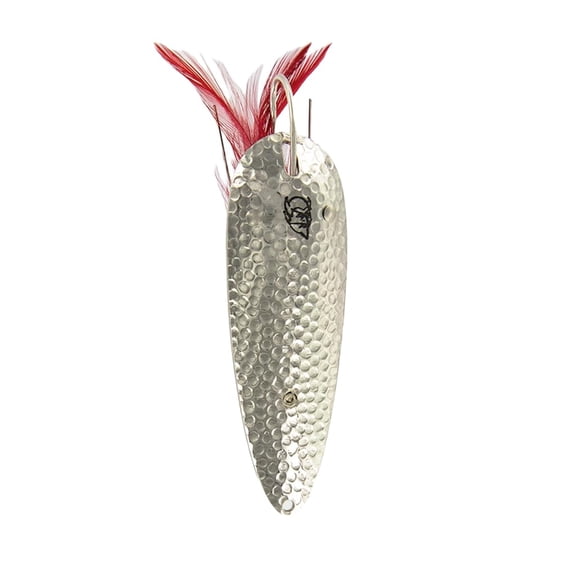 Dardevle Weedless, Hammered Nickel, 3/4 Ounce, 2 7/8 inch Height