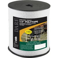 Dare Products Electric Fence Poly Tape - Weatherproof Heavy Duty - 1 Piece, Multicolor