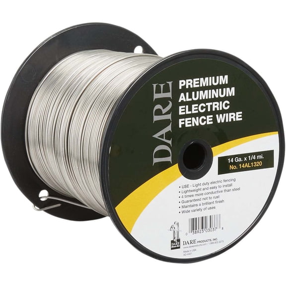 Dare 1/4-Mile x 14 Ga. Aluminum Electric Fence Wire 14AL1320