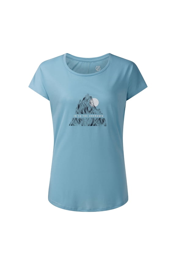 Womens Serenity Abstract Mountain T-Shirt