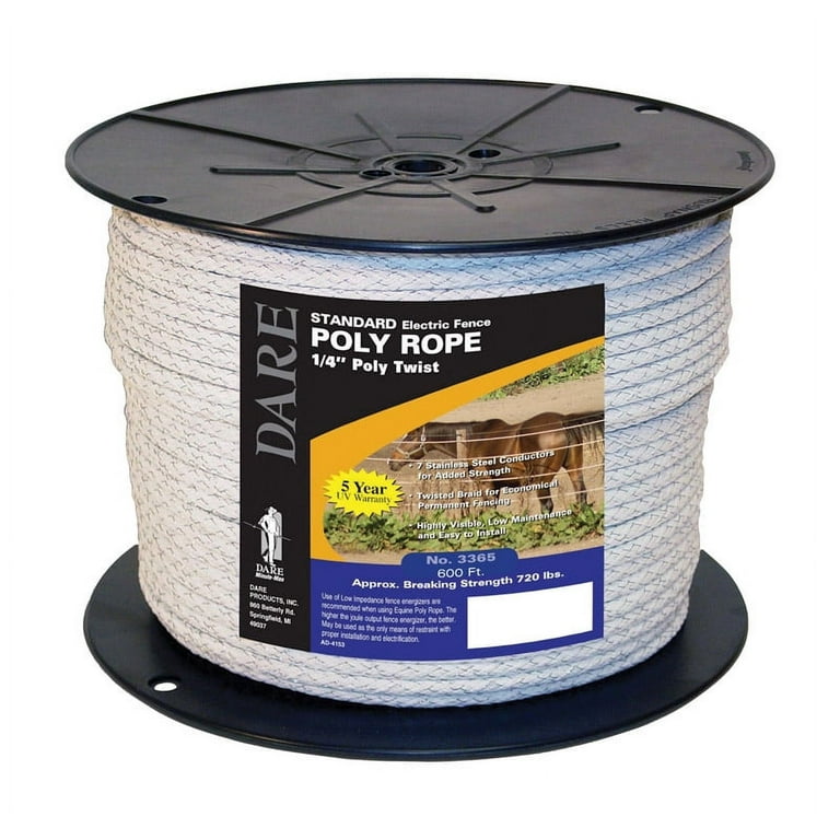 Dare 6 in. D X 600 in. L White Twisted Poly Rope Dare 6 in. D X 600 in. L White Twisted Poly Rope