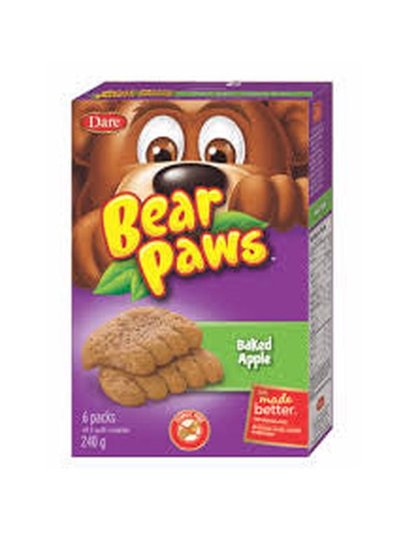 Bear Paws Baked Apple Soft Snack Cookies, 240g/8.5 oz