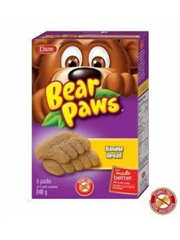Bear Paws Banana Bread Soft Snack Cookies 240g/8.5 oz