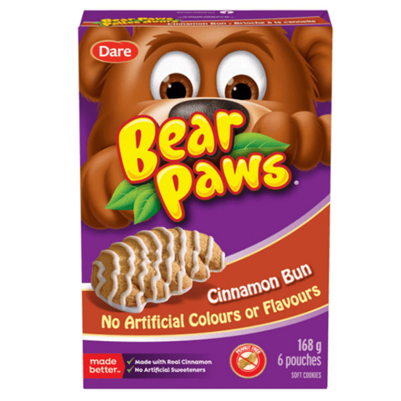 Bear Paws Cinnamon Bun Cookies, 168g/5.9 oz