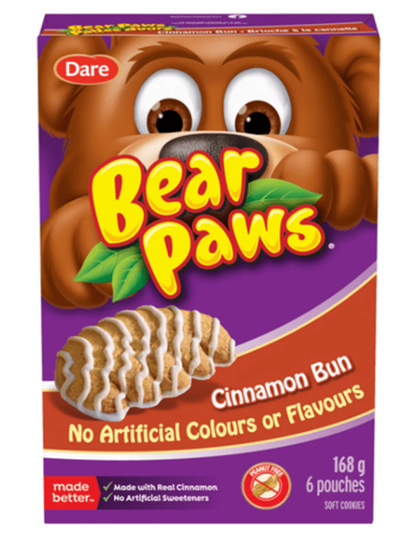 Bear Paws Cinnamon Bun Cookies, 168g/5.9 oz