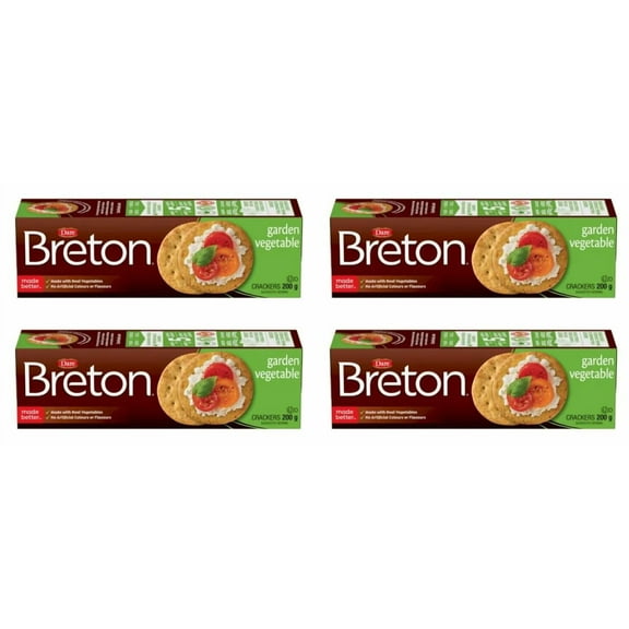 Dare Breton Garden Vegetable Crackers, 200g (4 Pack)