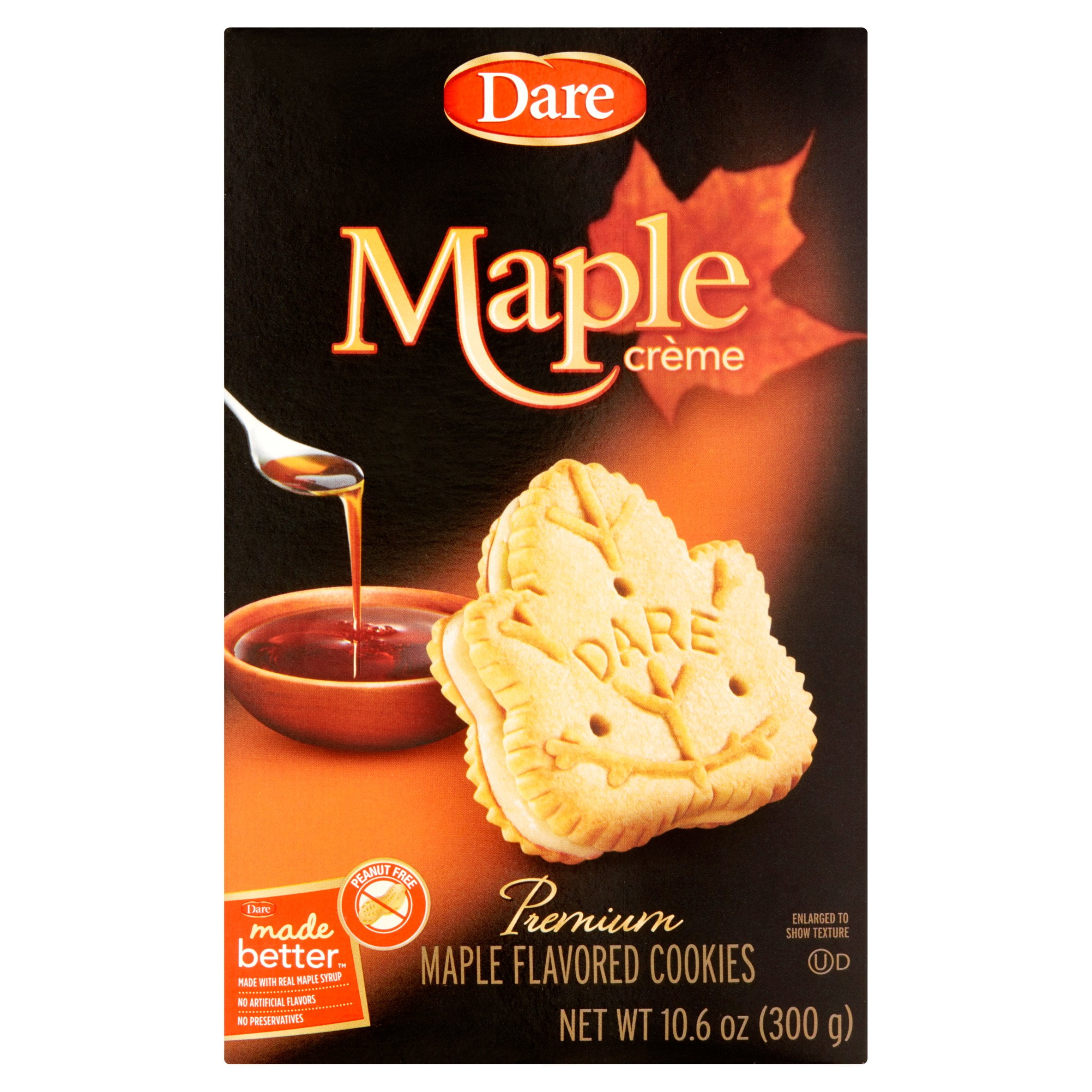 Dare Premium Maple Crème Flavored Cookies, 10.6 oz, 12 pack